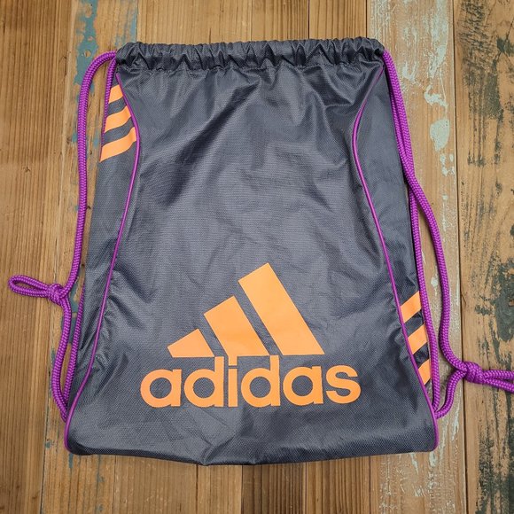 Adidas Drawstring Bag- Grey - Picture 1 of 2